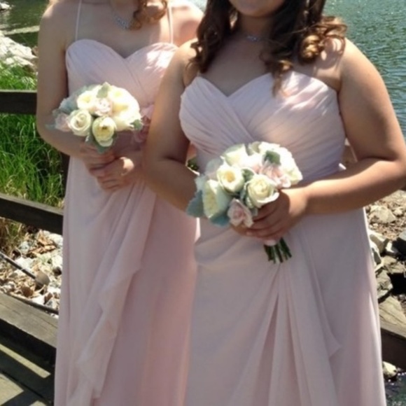 Petal Pink Sweetheart Bridesmaid Prom Dress - Picture 1 of 7